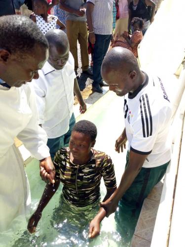 Young Kenyan Baptized